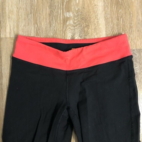 Lucy black capri cropped yoga pants leggings straight wide leg XS - Picture 4 of 8
